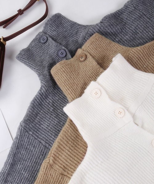 MAISON DE THERESE（メゾン ド テレーズ）の「無地ニットカーディガン（カーディガン/ボレロ・レディース・グレー/ブラック/ブラウン/アイボリー/B/A/モカ/ブラウン系その他/グレー系その他/ホワイト・FREE/MEDIUM）」の11枚目の写真