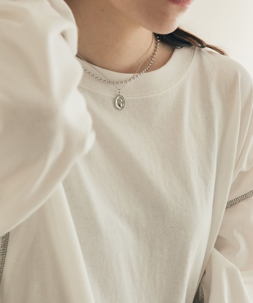 SMELLY（スメリー）の「ワントップボールチェーン2レンネックレス（ネックレス・レディース・シルバー・-）」の5枚目の写真