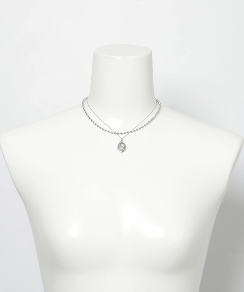 SMELLY（スメリー）の「ワントップボールチェーン2レンネックレス（ネックレス・レディース・シルバー・-）」の6枚目の写真