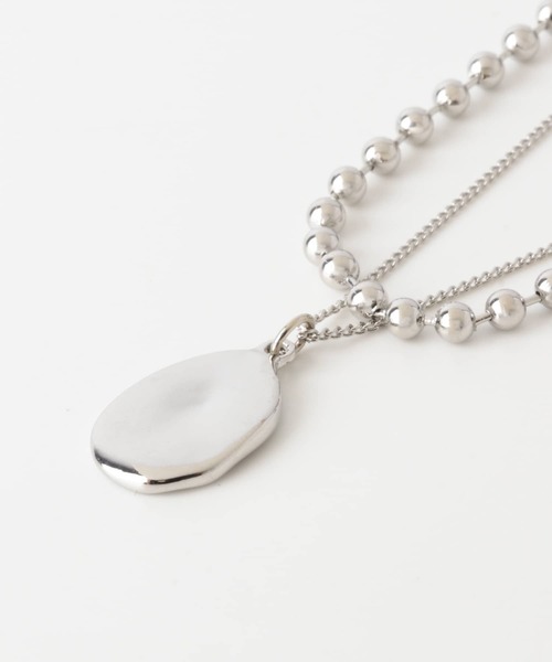 SMELLY（スメリー）の「ワントップボールチェーン2レンネックレス（ネックレス・レディース・シルバー・-）」の4枚目の写真