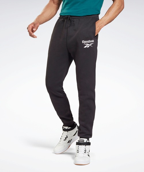 Reebok(リーボック)の「 アイデンティティ ベクター ジョガー / Identity Vector Joggers(スウェットパンツ・メンズ・ブラック/ヘザーグレー・SMALL/MEDIUM/LARGE/X-LARGE/XX-LARGE/XXX-LARGE/X-SMALL)」の2枚目の写真