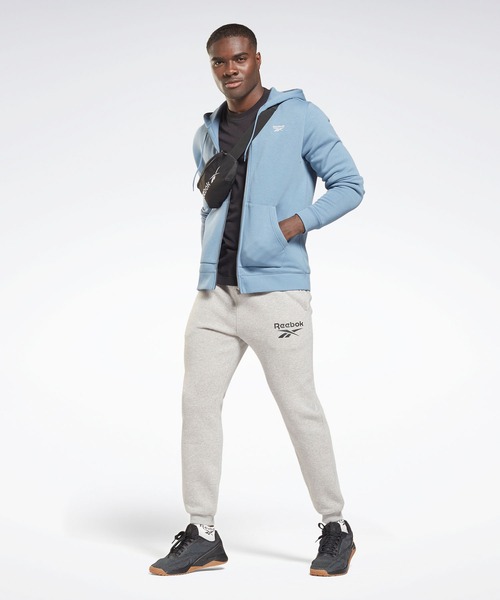 Reebok(リーボック)の「 アイデンティティ ベクター ジョガー / Identity Vector Joggers(スウェットパンツ・メンズ・ブラック/ヘザーグレー・SMALL/MEDIUM/LARGE/X-LARGE/XX-LARGE/XXX-LARGE/X-SMALL)」の4枚目の写真