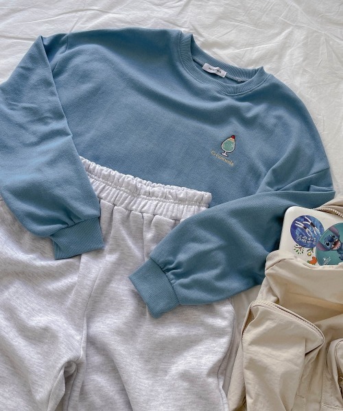SONA(ソナ)の「3rd Spring×SONYUNARAコラボ おやつ刺繍トレーナー(スウェット・レディース・ブラック/ベージュ/ブルー/グリーン/アイボリー・FREE)」の11枚目の写真
