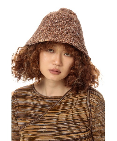 SLY(スライ)の「GALAXY COLOR TULIP HAT ギャラクシーカラーチューリップ ハット(ハット・レディース・パープル系その他/ブラウン系その他2・FREE)」の1枚目の写真