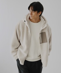 LIL VENDARS（リルヴェンダース）の「ウォッシャブルシープボアフリース裏地付きフードブルゾン（その他アウター）」