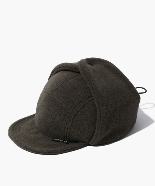 WILD THINGS(ワイルドシングス)の「WILDTHINGS / ワイルドシングス POLARTEC WIND FLIGHT CAP フリース フライトキャップ ワンポイント 保温 軽量(キャップ・メンズ・ダークオリーブ/グレー/ブラック・FREE)」の10枚目の写真