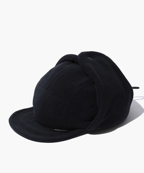 WILD THINGS(ワイルドシングス)の「WILDTHINGS / ワイルドシングス POLARTEC WIND FLIGHT CAP フリース フライトキャップ ワンポイント 保温 軽量(キャップ・メンズ・ダークオリーブ/グレー/ブラック・FREE)」の9枚目の写真