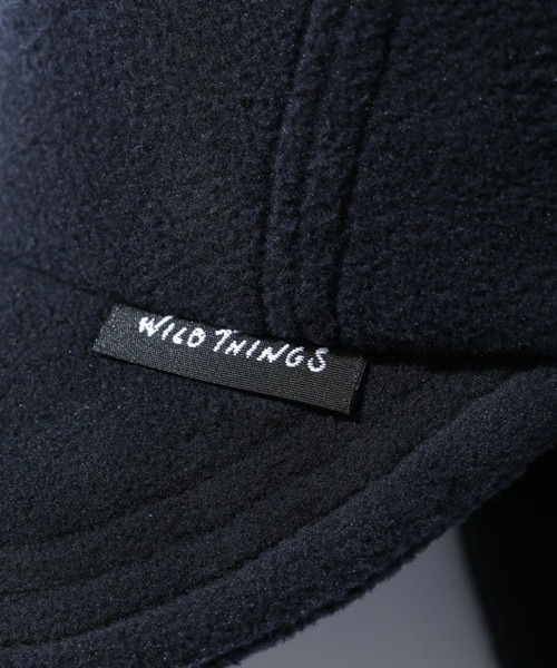 WILD THINGS(ワイルドシングス)の「WILDTHINGS / ワイルドシングス POLARTEC WIND FLIGHT CAP フリース フライトキャップ ワンポイント 保温 軽量(キャップ・メンズ・ダークオリーブ/グレー/ブラック・FREE)」の5枚目の写真