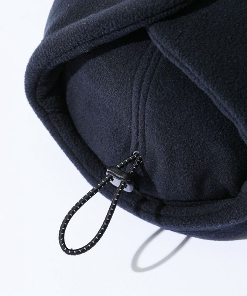 WILD THINGS(ワイルドシングス)の「WILDTHINGS / ワイルドシングス POLARTEC WIND FLIGHT CAP フリース フライトキャップ ワンポイント 保温 軽量(キャップ・メンズ・ダークオリーブ/グレー/ブラック・FREE)」の6枚目の写真