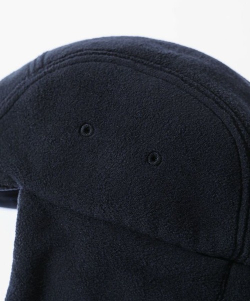 WILD THINGS(ワイルドシングス)の「WILDTHINGS / ワイルドシングス POLARTEC WIND FLIGHT CAP フリース フライトキャップ ワンポイント 保温 軽量(キャップ・メンズ・ダークオリーブ/グレー/ブラック・FREE)」の7枚目の写真