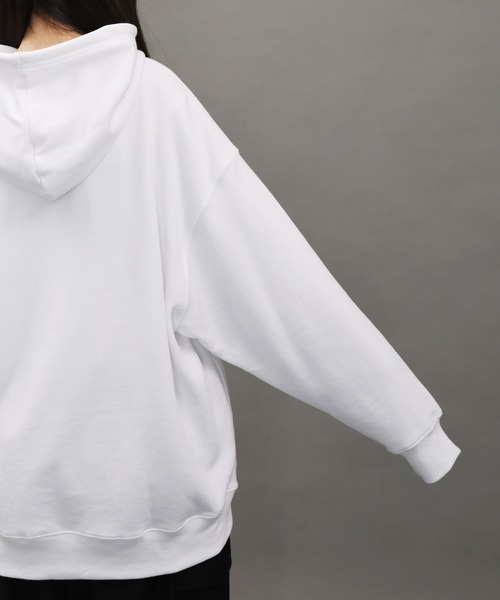U.S. POLO ASSN.(ユーエスポロアッスン)の「U.S. POLO ASSN. / ユーエスポロアッスン 別注 コラボ ビッグシルエット プルオーバー バギーパーカー(パーカー・メンズ・ホワイト/ブラック/ネイビー/ミックスグレー/グレイッシュベージュ・MEDIUM/LARGE)」の8枚目の写真