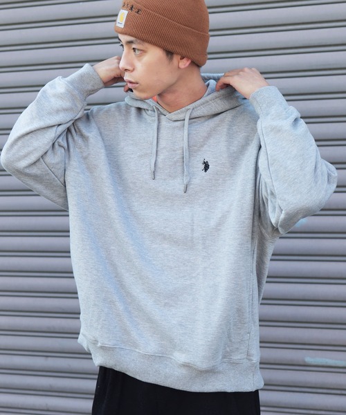 U.S. POLO ASSN.(ユーエスポロアッスン)の「U.S. POLO ASSN. / ユーエスポロアッスン 別注 コラボ ビッグシルエット プルオーバー バギーパーカー(パーカー・メンズ・ホワイト/ブラック/ネイビー/ミックスグレー/グレイッシュベージュ・MEDIUM/LARGE)」の14枚目の写真