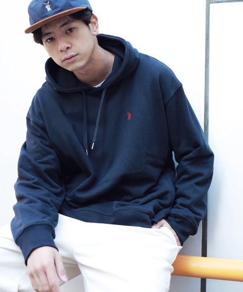 U.S. POLO ASSN.(ユーエスポロアッスン)の「U.S. POLO ASSN. / ユーエスポロアッスン 別注 コラボ ビッグシルエット プルオーバー バギーパーカー(パーカー・メンズ・ホワイト/ブラック/ネイビー/ミックスグレー/グレイッシュベージュ・MEDIUM/LARGE)」の18枚目の写真