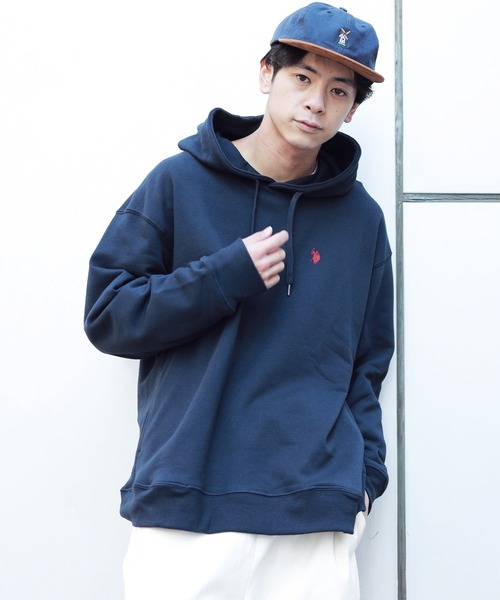 U.S. POLO ASSN.(ユーエスポロアッスン)の「U.S. POLO ASSN. / ユーエスポロアッスン 別注 コラボ ビッグシルエット プルオーバー バギーパーカー(パーカー・メンズ・ホワイト/ブラック/ネイビー/ミックスグレー/グレイッシュベージュ・MEDIUM/LARGE)」の20枚目の写真