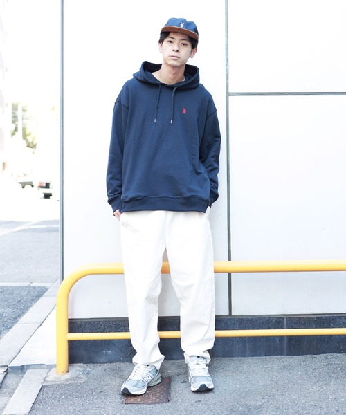 U.S. POLO ASSN.(ユーエスポロアッスン)の「U.S. POLO ASSN. / ユーエスポロアッスン 別注 コラボ ビッグシルエット プルオーバー バギーパーカー(パーカー・メンズ・ホワイト/ブラック/ネイビー/ミックスグレー/グレイッシュベージュ・MEDIUM/LARGE)」の21枚目の写真