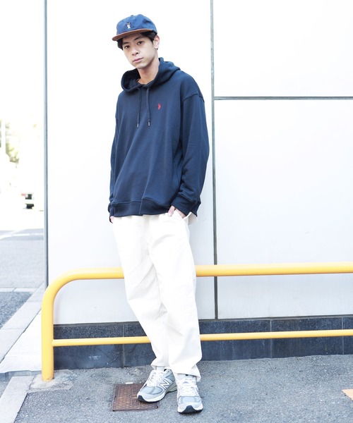 U.S. POLO ASSN.(ユーエスポロアッスン)の「U.S. POLO ASSN. / ユーエスポロアッスン 別注 コラボ ビッグシルエット プルオーバー バギーパーカー(パーカー・メンズ・ホワイト/ブラック/ネイビー/ミックスグレー/グレイッシュベージュ・MEDIUM/LARGE)」の22枚目の写真
