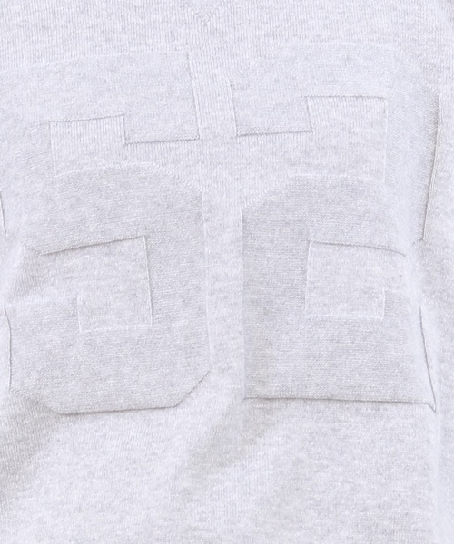 coen（コーエン）の「ナンバリングクルーネックプルオーバー§（ニット/セーター・レディース・ライトグレー/ネイビー・LARGE/MEDIUM）」の6枚目の写真