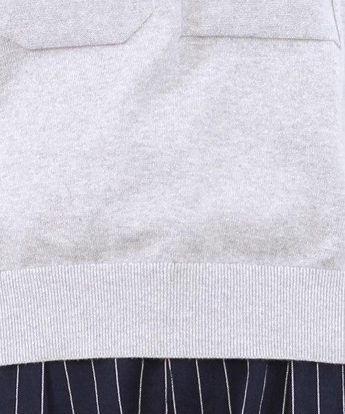 coen（コーエン）の「ナンバリングクルーネックプルオーバー§（ニット/セーター・レディース・ライトグレー/ネイビー・LARGE/MEDIUM）」の7枚目の写真