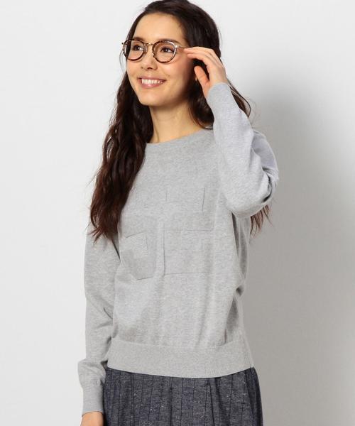 coen（コーエン）の「ナンバリングクルーネックプルオーバー§（ニット/セーター・レディース・ライトグレー/ネイビー・LARGE/MEDIUM）」の15枚目の写真