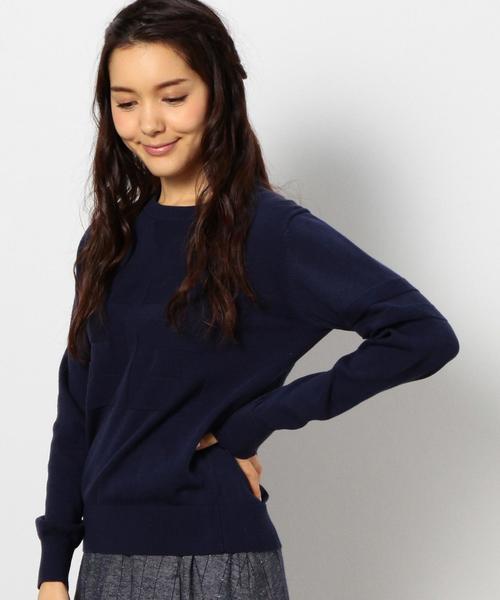 coen（コーエン）の「ナンバリングクルーネックプルオーバー§（ニット/セーター・レディース・ライトグレー/ネイビー・LARGE/MEDIUM）」の16枚目の写真