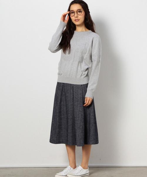 coen（コーエン）の「ナンバリングクルーネックプルオーバー§（ニット/セーター・レディース・ライトグレー/ネイビー・LARGE/MEDIUM）」の20枚目の写真