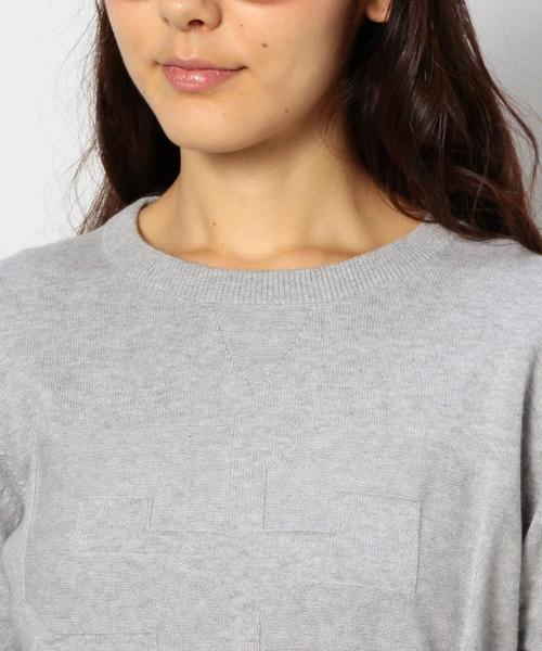 coen（コーエン）の「ナンバリングクルーネックプルオーバー§（ニット/セーター・レディース・ライトグレー/ネイビー・LARGE/MEDIUM）」の9枚目の写真