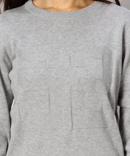 coen（コーエン）の「ナンバリングクルーネックプルオーバー§（ニット/セーター・レディース・ライトグレー/ネイビー・LARGE/MEDIUM）」の11枚目の写真