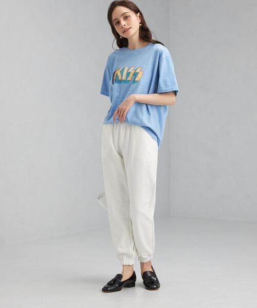 green label relaxing(グリーンレーベルリラクシング)の「<VESTI (ベスティ)> FRENCHTERRY スウェット パンツ(スウェットパンツ・レディース・グレー/オフホワイト・FREE)」の12枚目の写真