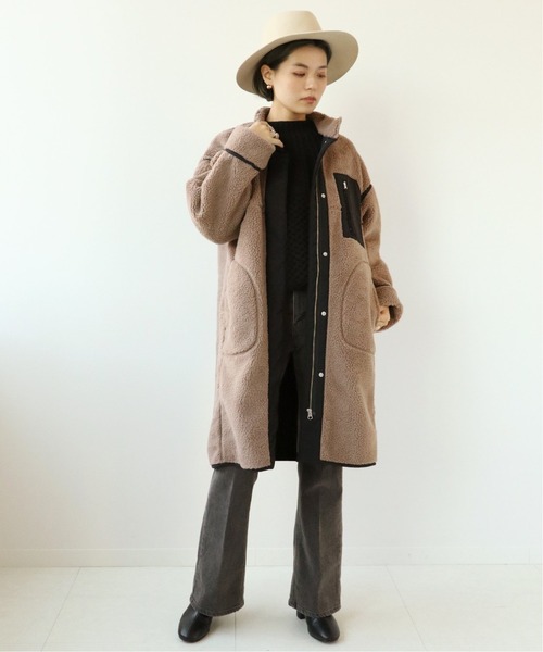 Simplicite（サンプリシテ）の「ボアボンディングコート◆（その他アウター・レディース・ホワイト/ブラウン・FREE）」の11枚目の写真