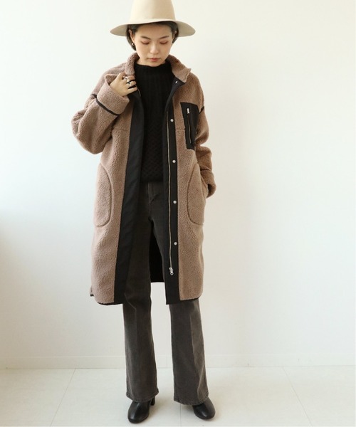 Simplicite（サンプリシテ）の「ボアボンディングコート◆（その他アウター・レディース・ホワイト/ブラウン・FREE）」の13枚目の写真