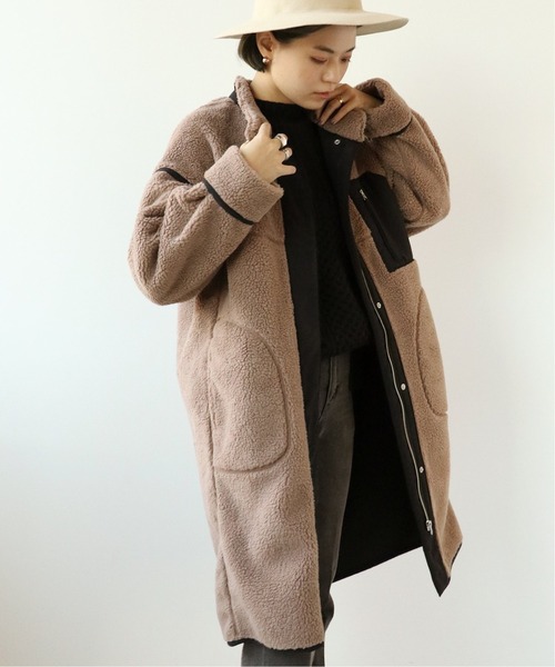 Simplicite（サンプリシテ）の「ボアボンディングコート◆（その他アウター・レディース・ホワイト/ブラウン・FREE）」の17枚目の写真