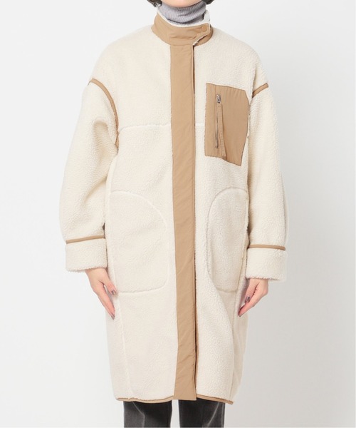 Simplicite（サンプリシテ）の「ボアボンディングコート◆（その他アウター・レディース・ホワイト/ブラウン・FREE）」の18枚目の写真