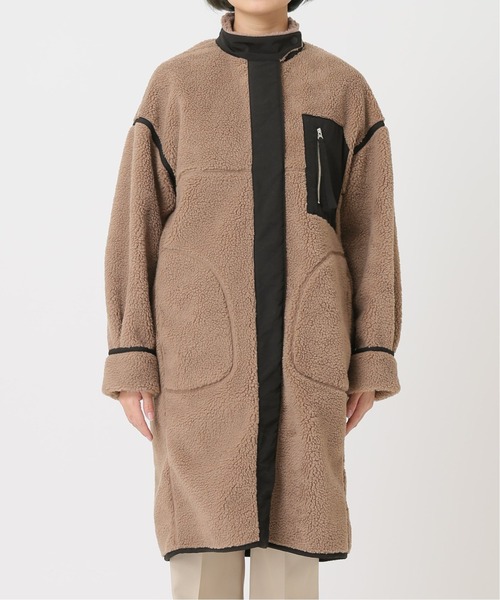 Simplicite（サンプリシテ）の「ボアボンディングコート◆（その他アウター・レディース・ホワイト/ブラウン・FREE）」の19枚目の写真