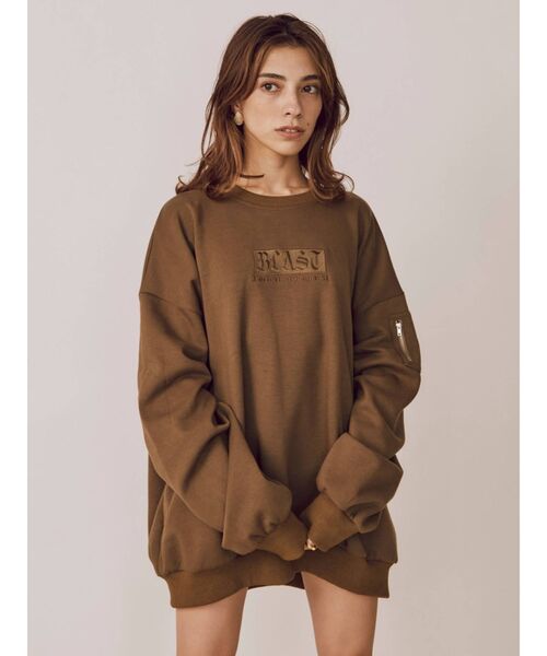 EVRIS（エヴリス）の「サイドポケットスウェットプルオーバー（スウェット・レディース・ブラック/パープル/グリーン・FREE）」の3枚目の写真