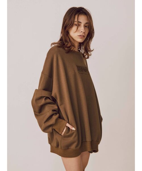 EVRIS（エヴリス）の「サイドポケットスウェットプルオーバー（スウェット・レディース・ブラック/パープル/グリーン・FREE）」の5枚目の写真