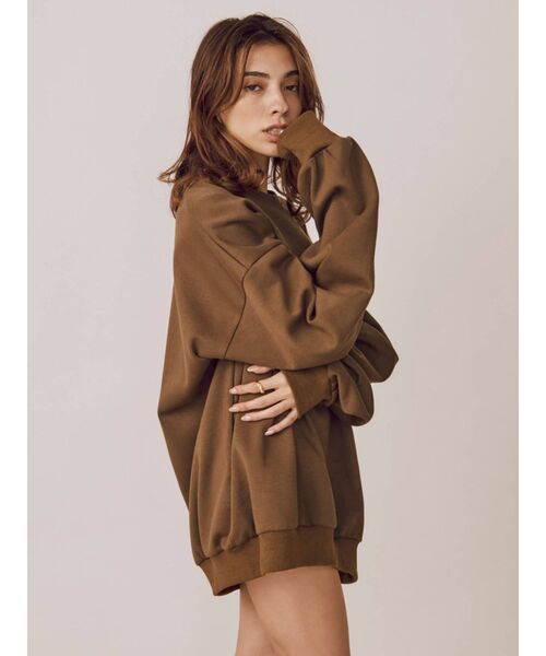 EVRIS（エヴリス）の「サイドポケットスウェットプルオーバー（スウェット・レディース・ブラック/パープル/グリーン・FREE）」の4枚目の写真