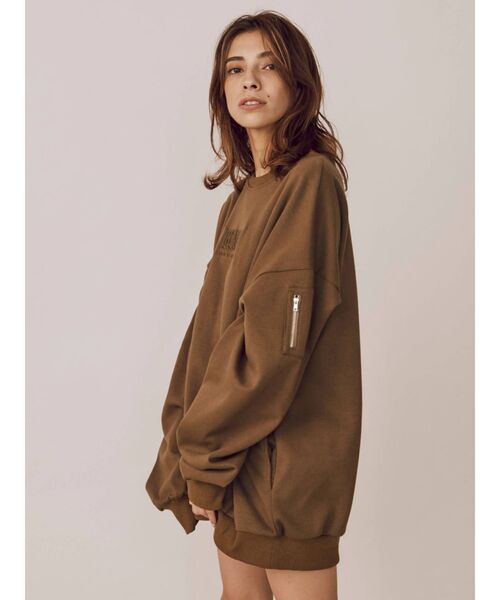 EVRIS（エヴリス）の「サイドポケットスウェットプルオーバー（スウェット・レディース・ブラック/パープル/グリーン・FREE）」の8枚目の写真