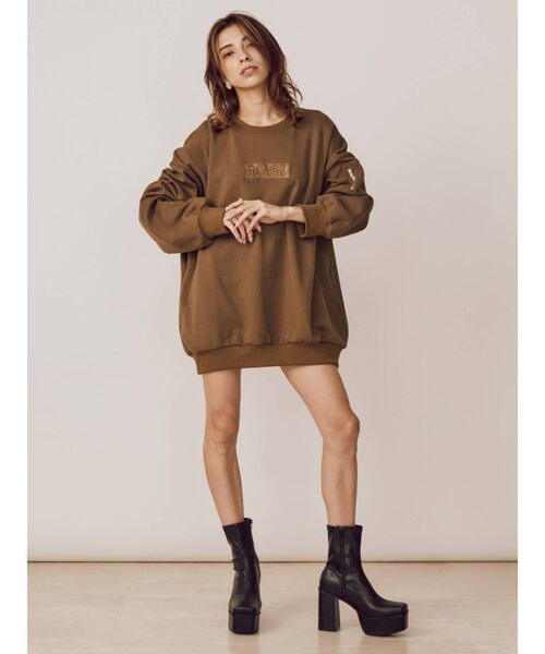 EVRIS（エヴリス）の「サイドポケットスウェットプルオーバー（スウェット・レディース・ブラック/パープル/グリーン・FREE）」の10枚目の写真