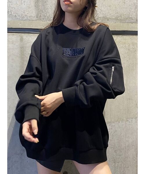 EVRIS（エヴリス）の「サイドポケットスウェットプルオーバー（スウェット・レディース・ブラック/パープル/グリーン・FREE）」の11枚目の写真