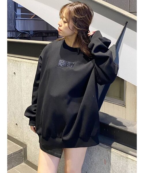 EVRIS（エヴリス）の「サイドポケットスウェットプルオーバー（スウェット・レディース・ブラック/パープル/グリーン・FREE）」の14枚目の写真