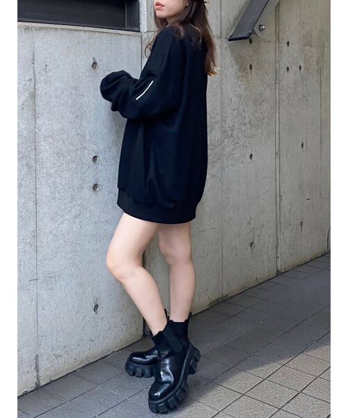 EVRIS（エヴリス）の「サイドポケットスウェットプルオーバー（スウェット・レディース・ブラック/パープル/グリーン・FREE）」の15枚目の写真