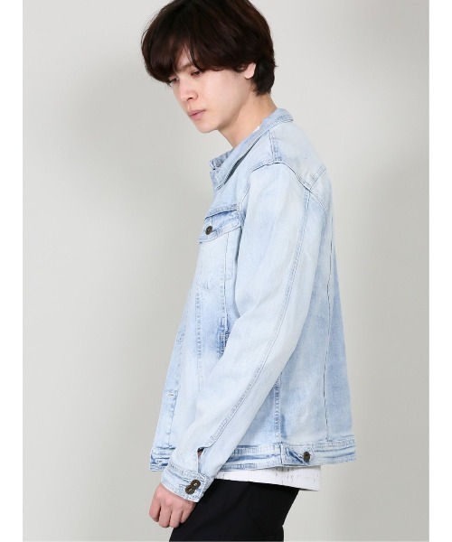 semantic design（セマンティックデザイン）の「セマンティックデザイン/semantic designストレッチ ケミカルGジャン（デニムジャケット・メンズ・ネイビー/サックスブルー・X-LARGE/LARGE/MEDIUM）」の13枚目の写真