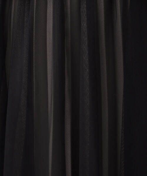 AG by aquagirl（エージーバイアクアガール）の「◆チュール×サテンフレアスカート（スカート・レディース・ブラウン系/ライトグレー/ブラック系4・36/38）」の12枚目の写真