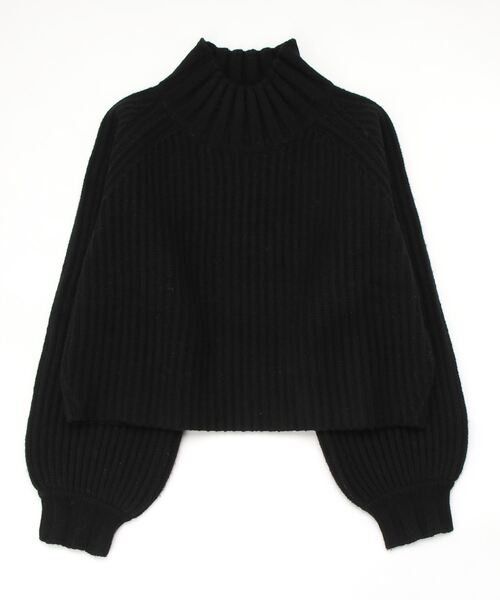 DOMENICO+SAVIO(ドメニコアンドサビオ)の「DOMENICO+SAVIO peasant sleeve tops(ニット/セーター・レディース・ブラック・MEDIUM)」の1枚目の写真