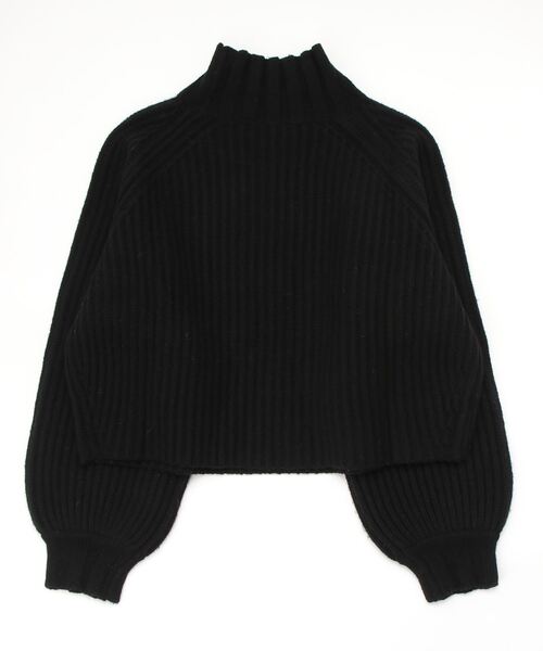 DOMENICO+SAVIO(ドメニコアンドサビオ)の「DOMENICO+SAVIO peasant sleeve tops(ニット/セーター・レディース・ブラック・MEDIUM)」の2枚目の写真
