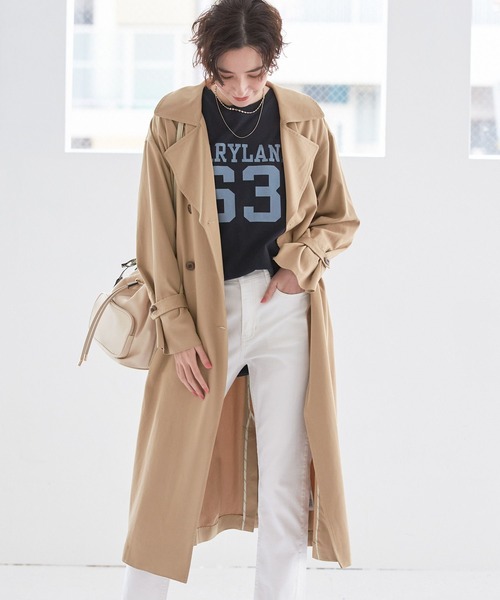 BAYFLOW（ベイフロー）の「トレンチコート（トレンチコート・レディース・ベージュ/ネイビー/ピンク・SMALL/MEDIUM）」の2枚目の写真