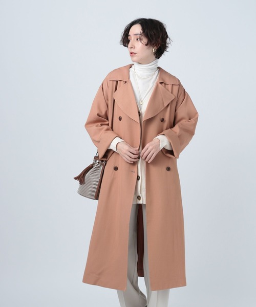 BAYFLOW（ベイフロー）の「トレンチコート（トレンチコート・レディース・ベージュ/ネイビー/ピンク・SMALL/MEDIUM）」の13枚目の写真