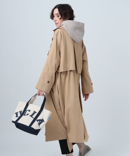 BAYFLOW（ベイフロー）の「トレンチコート（トレンチコート・レディース・ベージュ/ネイビー/ピンク・SMALL/MEDIUM）」の8枚目の写真