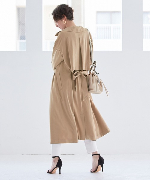 BAYFLOW（ベイフロー）の「トレンチコート（トレンチコート・レディース・ベージュ/ネイビー/ピンク・SMALL/MEDIUM）」の6枚目の写真