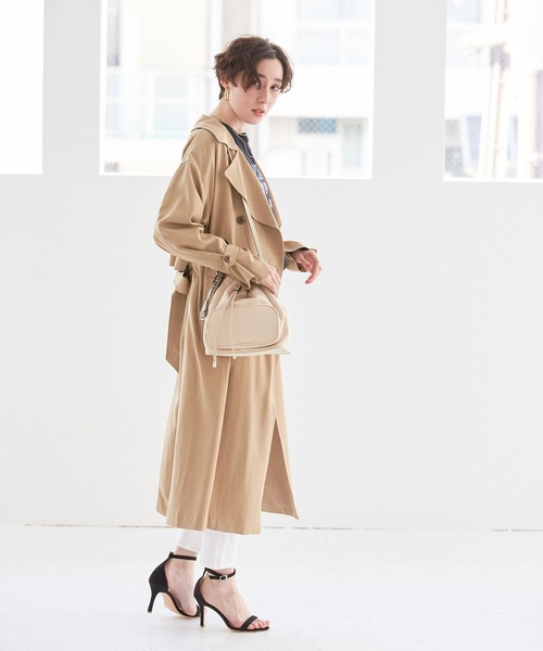 BAYFLOW（ベイフロー）の「トレンチコート（トレンチコート・レディース・ベージュ/ネイビー/ピンク・SMALL/MEDIUM）」の7枚目の写真